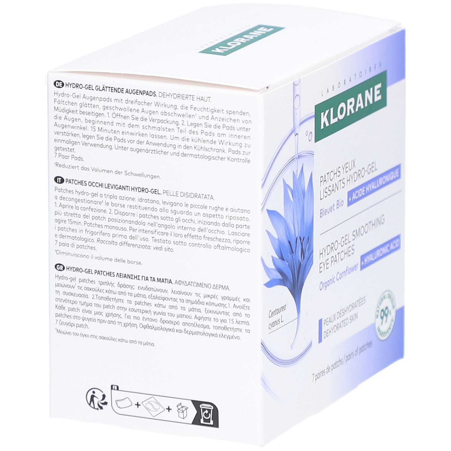 KLORANE Glättende Augenpatches Hydro-Gel