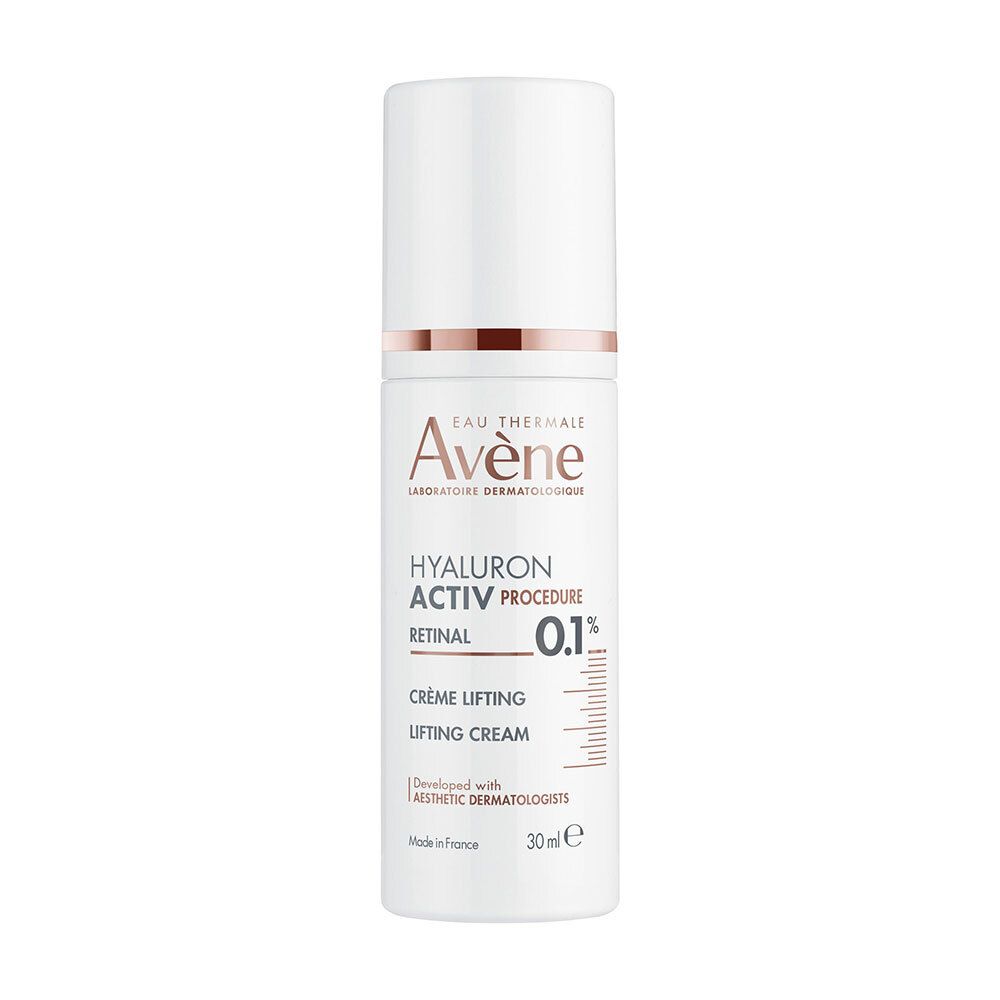 Flacon pompe AVENE Hyaluron Activ Crème Lifting avec 0,1% rétinal.