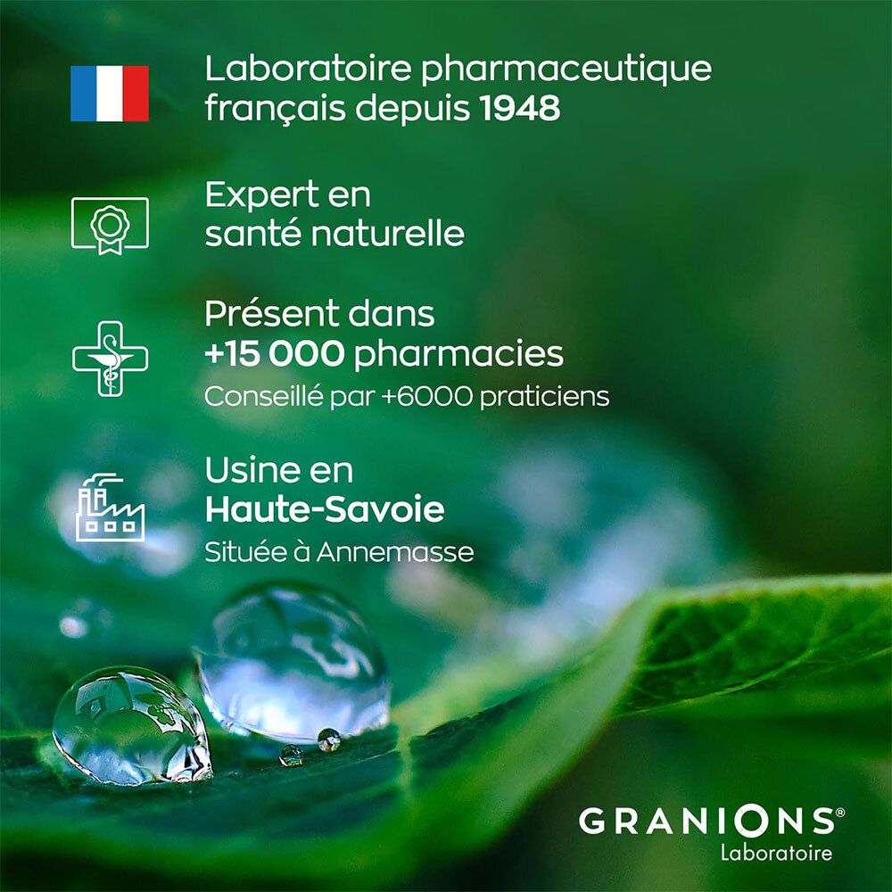 GRANIONS Laboratoire: Französisches Pharmaunternehmen seit 1948, Experte für natürliche Gesundheit.