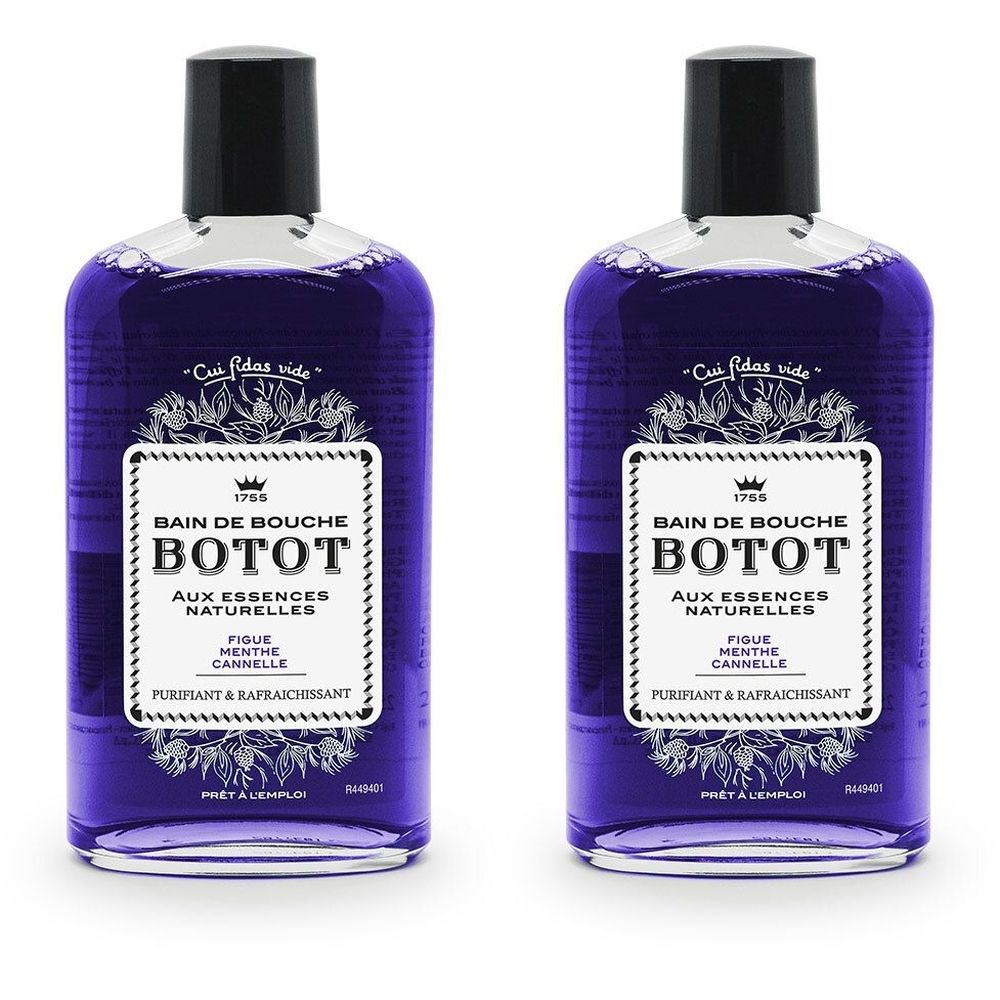 BOTOT BAIN DE BOUCHE - Bain de bouche fluoré, violet.  - fl 250 ml x2