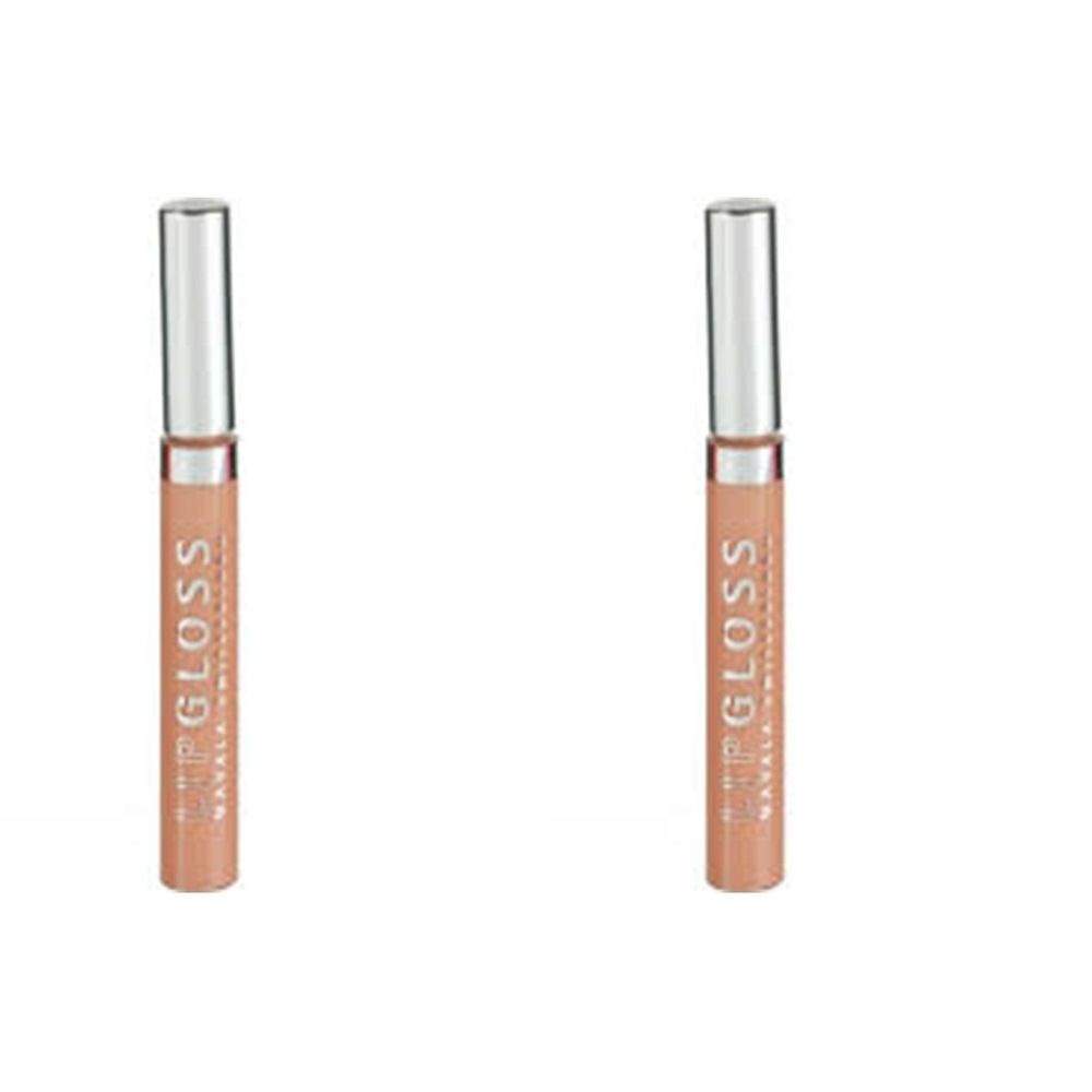 Deux tubes de gloss avec bouchons argentés. Inscription: LIP GLOSS. Teinte: Litchi.