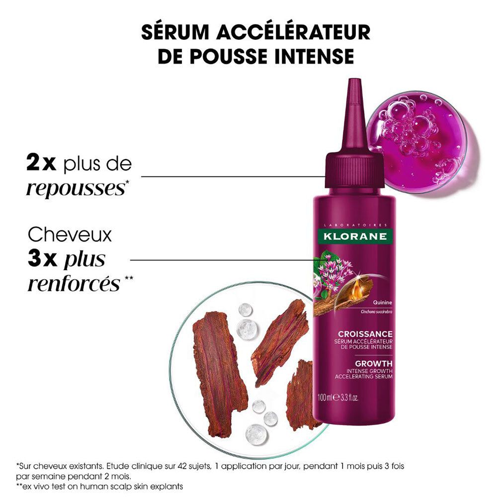 Klorane Croissance Sérum accélérateur de pousse intense à l'Adénosine