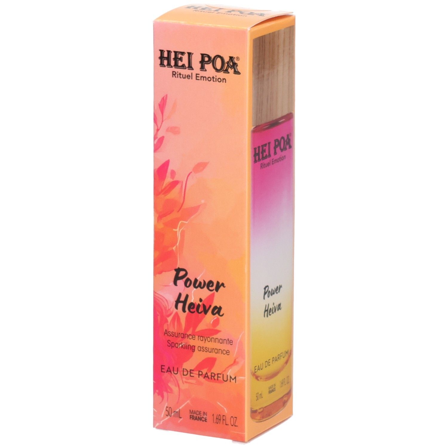 Verpackung von Hei Poa Eau de Parfum Power Heiva, 50ml.