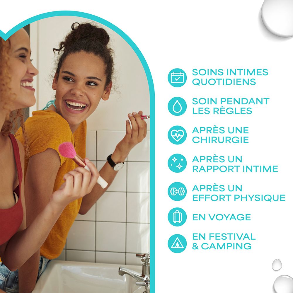 WaterWipes Feuchttücher für tägliche Intimpflege, Menstruation, nach Operationen.