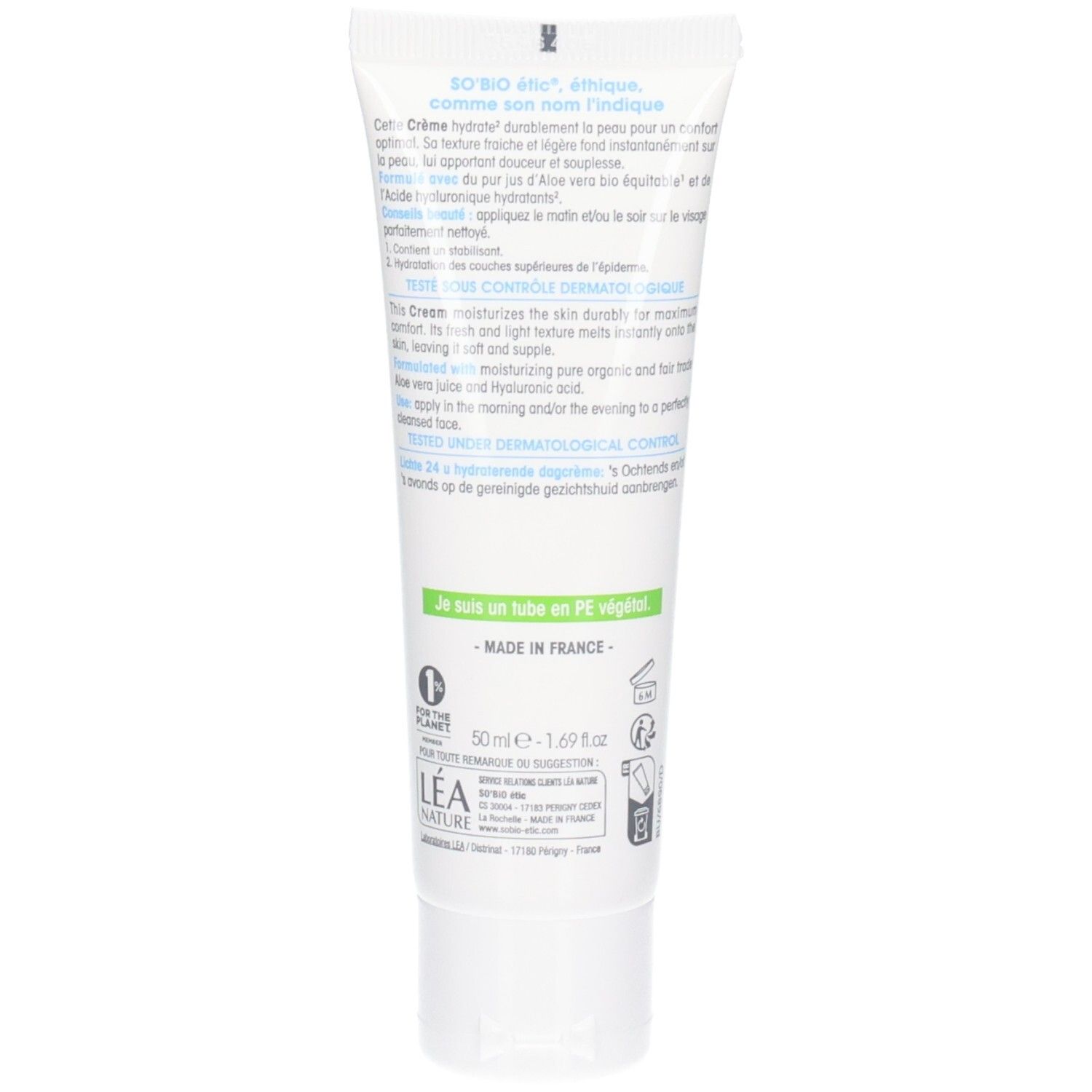 So Bio Etic Hydra Aloe Vera Leichte Feuchtigkeitscreme fr 24 Stunden 50 ml  - Redcare Apotheke