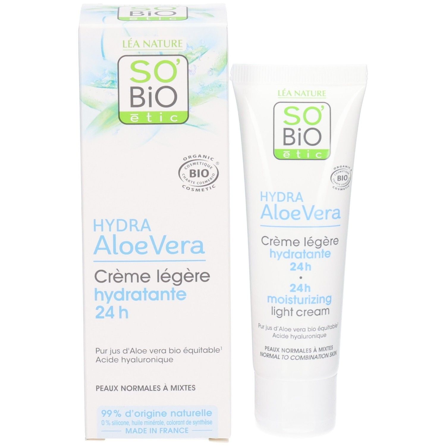 So Bio Etic Hydra Aloe Vera Leichte Feuchtigkeitscreme fr 24 Stunden 50 ml  - Redcare Apotheke