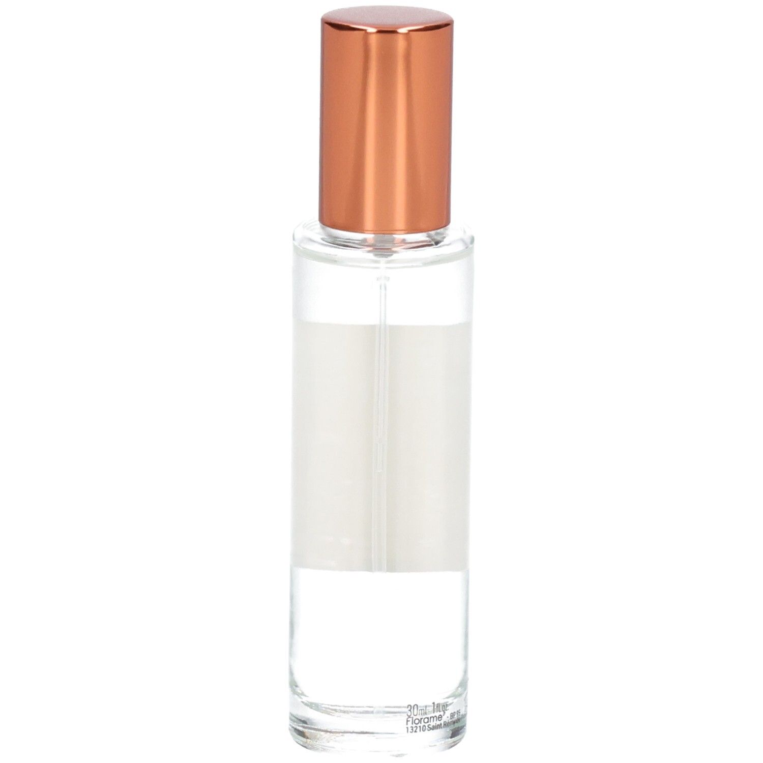 Florame Eau de Toilette Narcisse Lumineux, Glasflasche mit goldenem Verschluss, Vorderansicht.