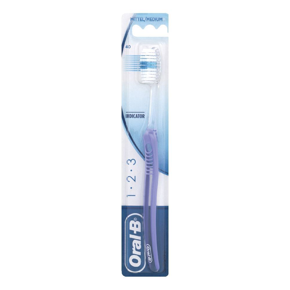 Oral B  1 2 3 Indicator Zahnbürste  Medium 40 mm