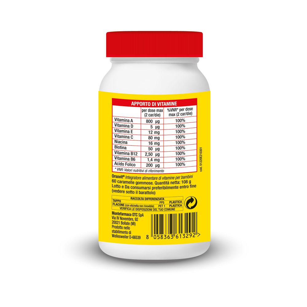 Blauer Hintergrund mit Text. Orsovit-Logo. Text über Wachstum, Immunabwehr und Jahreszeitenwechsel.