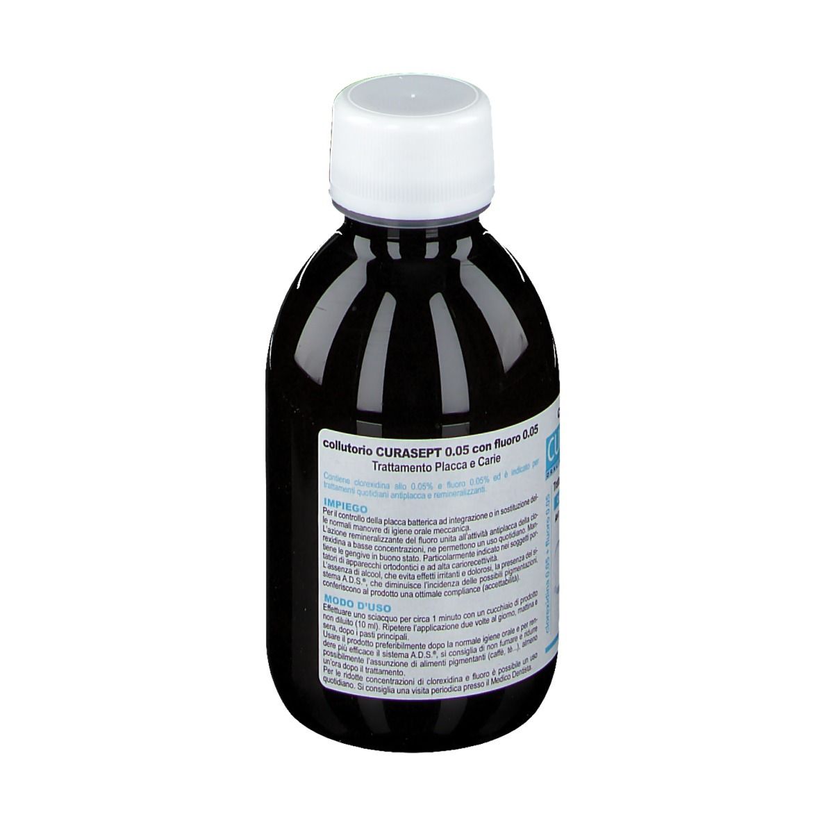 Curasept® Mundwasser-Behandlungsplatte und Karies