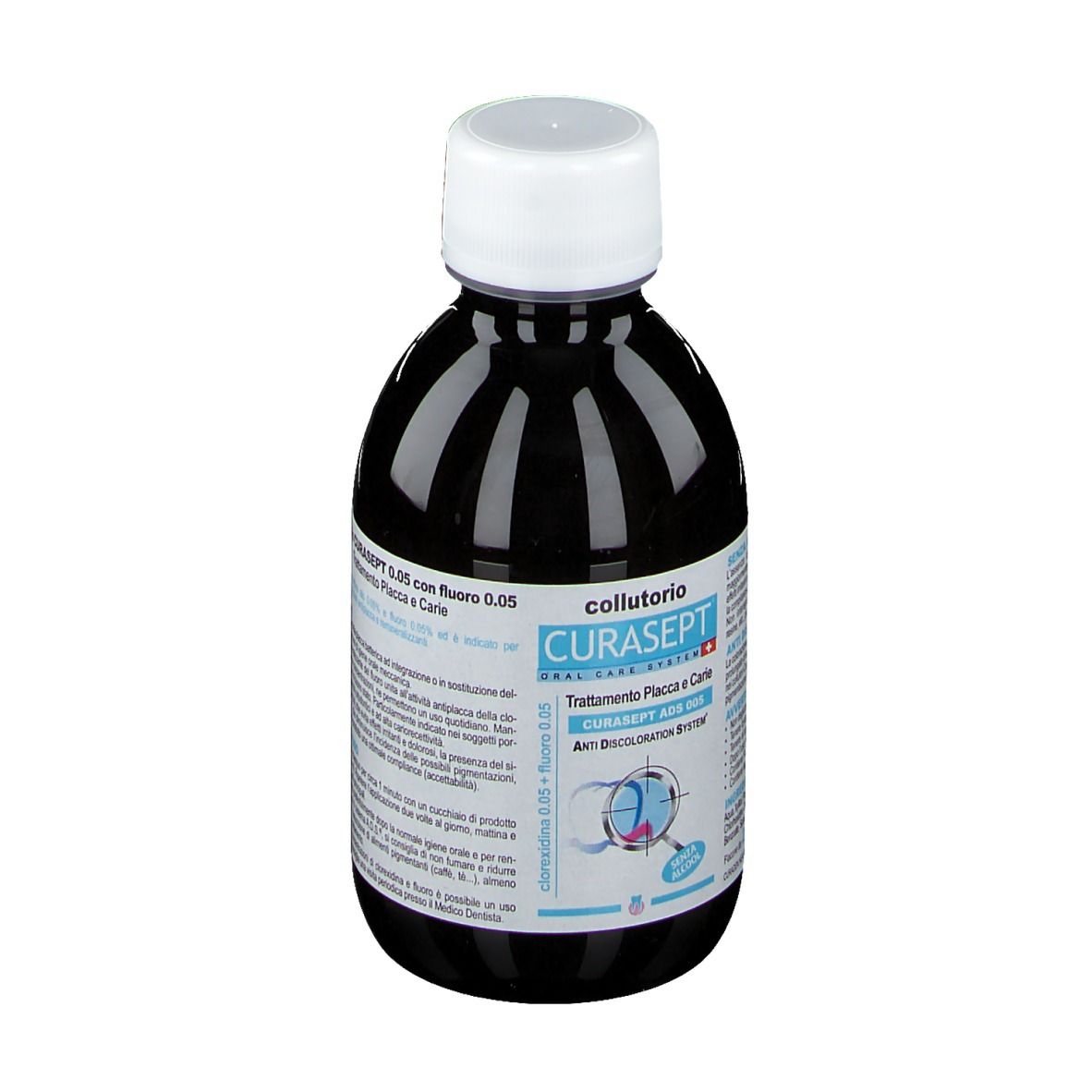 Curasept® Mundwasser-Behandlungsplatte und Karies