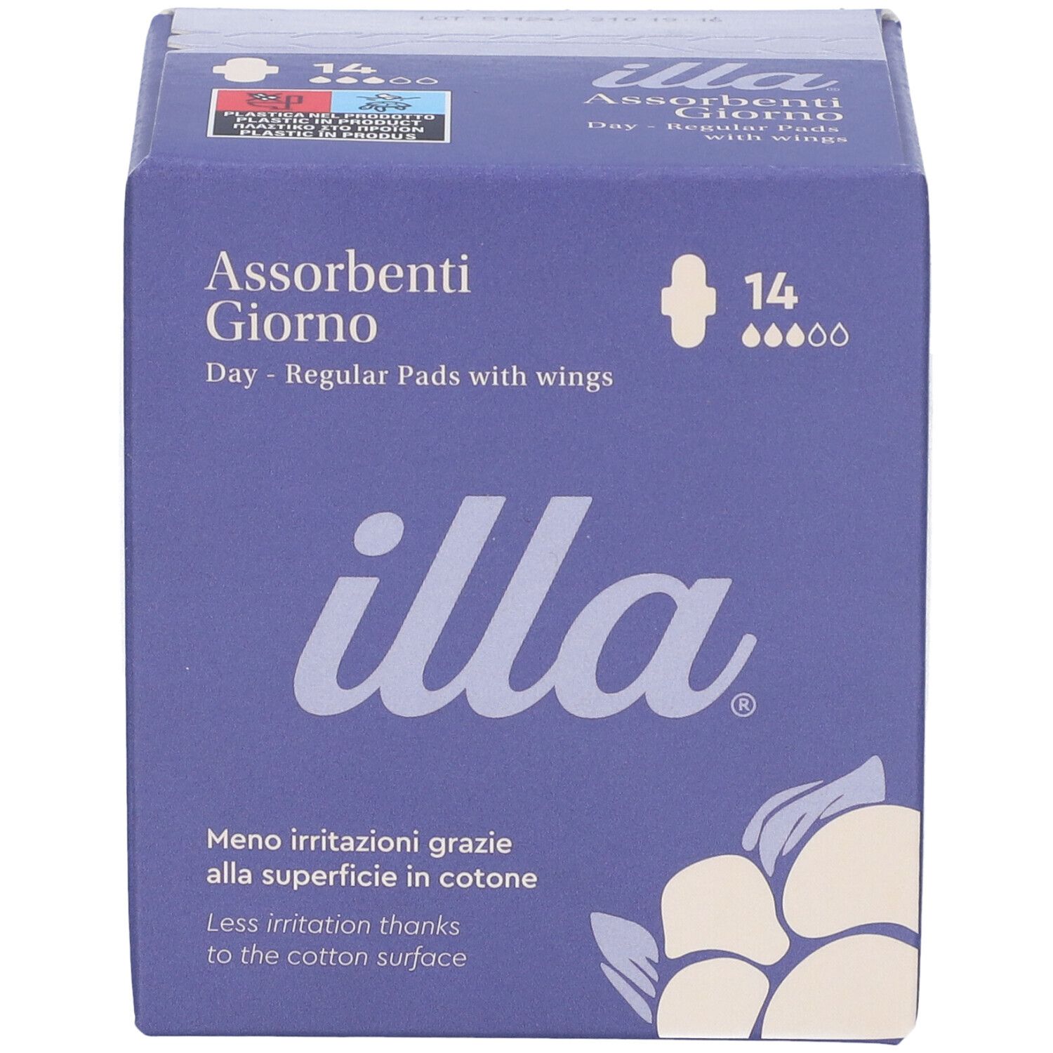  Illa® Care Daily Serviettes avec ailettes - Regular