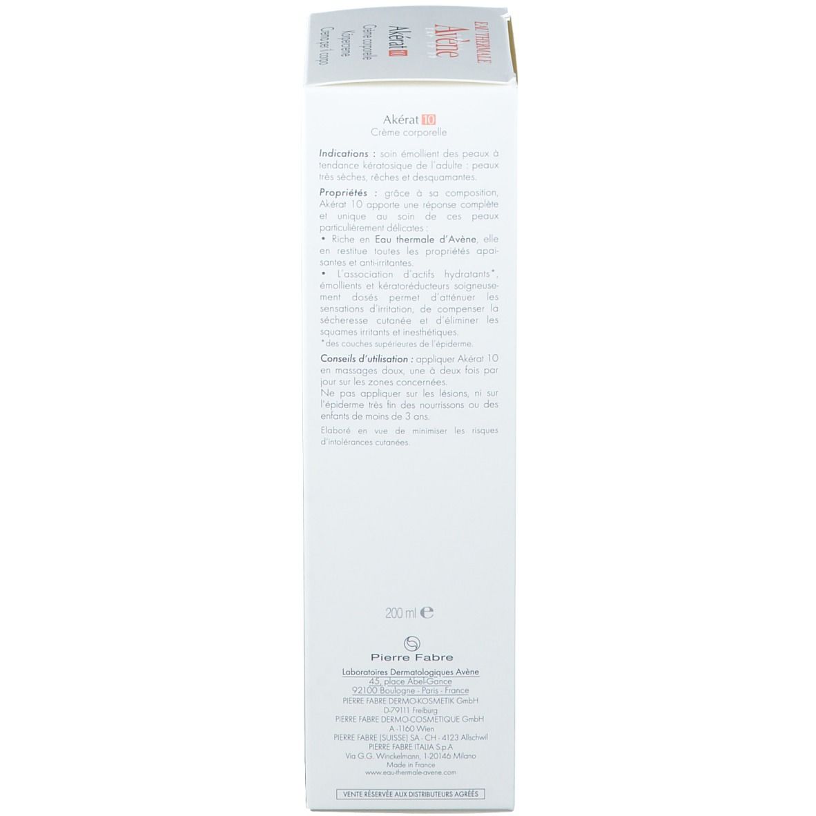 Avène Akérat 10 Körpercreme