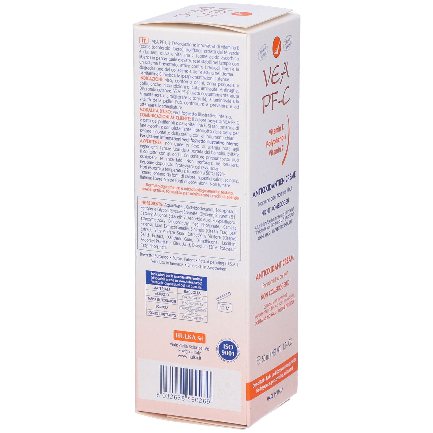 Vea Pf C Vit E/Polif/Bomb 50ml im Airless-Kanister