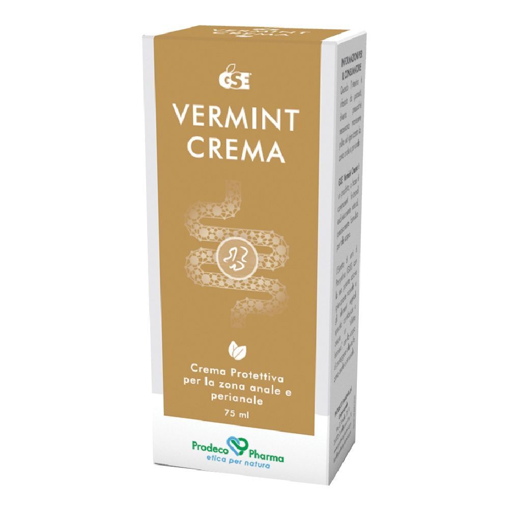 Boîte avec nom et logo du produit. Texte : Crème, crème protectrice pour la zone anale et périanale. 75 ml.