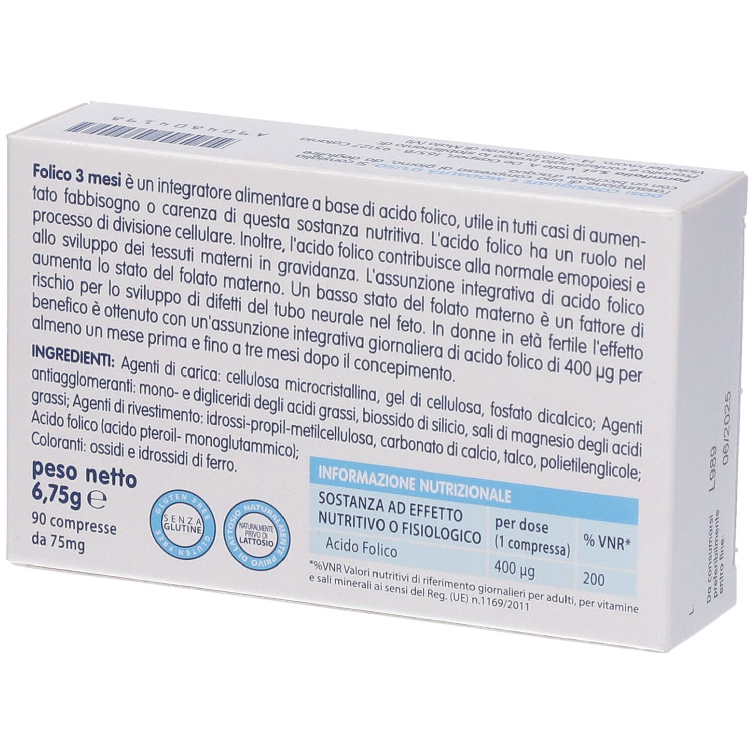 Folsäure 3-Monats-Tabletten