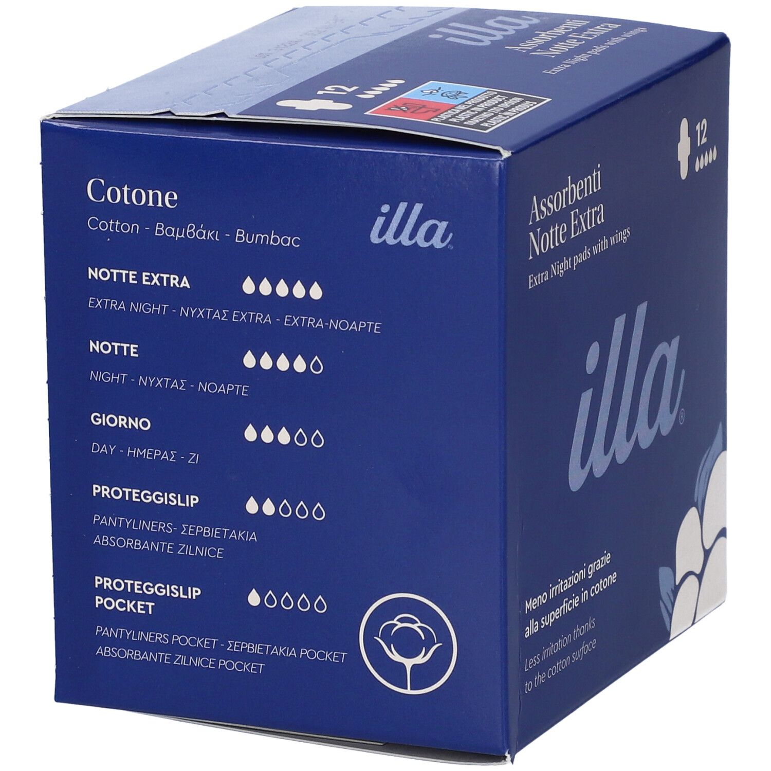 Illa® Care Extra Nacht-Tampons mit Flügeln