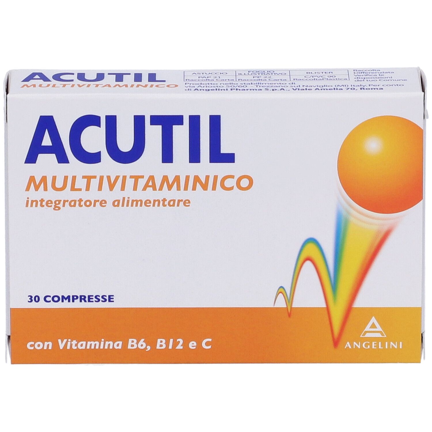 ACUTIL MULTIVITAMINICO 30CPR