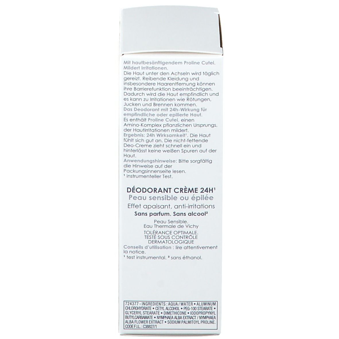 VICHY Deodorant Creme für empfindliche Haut