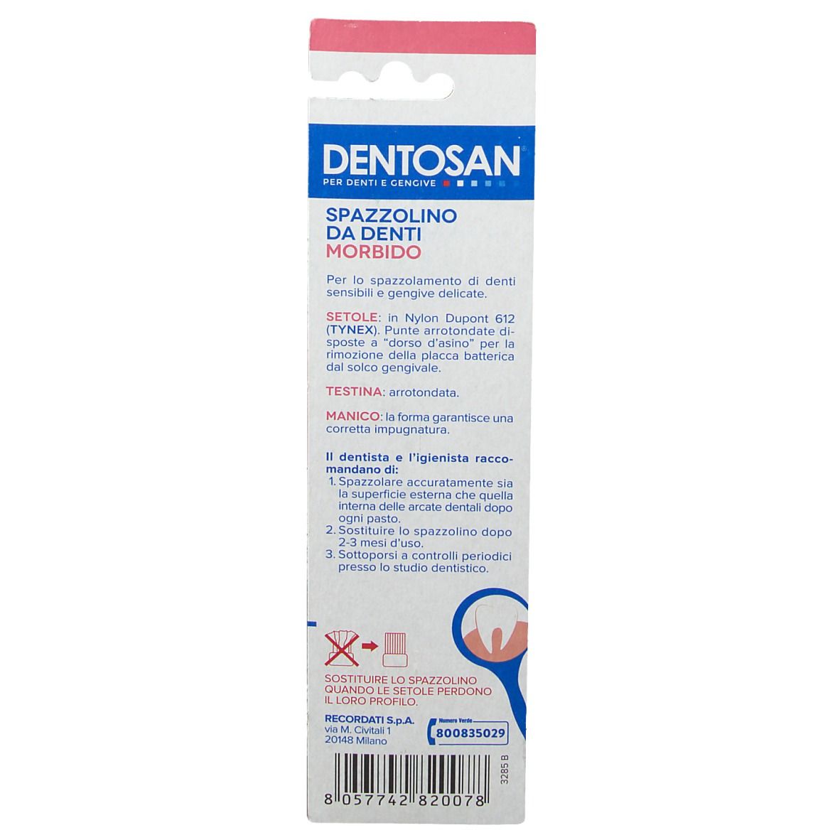 Dentosan® Brosse à dents douce pour dent et gencive