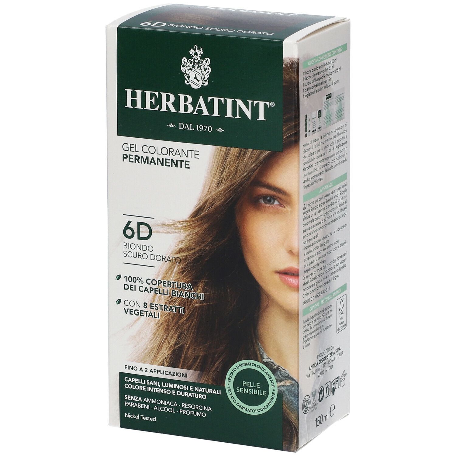 HERBATINT® Haarfarbe Dunkelblond 6D