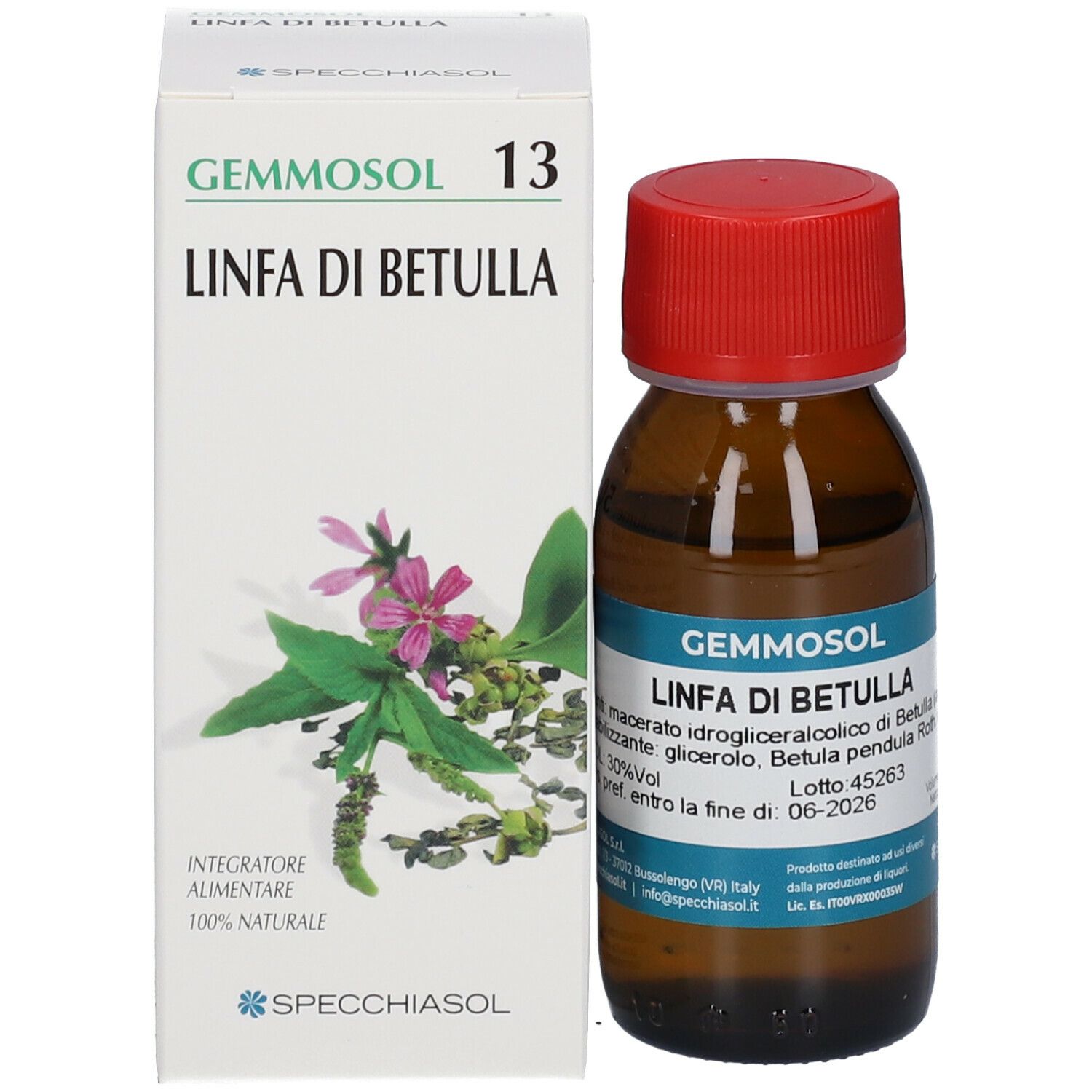 GEMMOSOL 13 BETULLA LINFA 50ML
