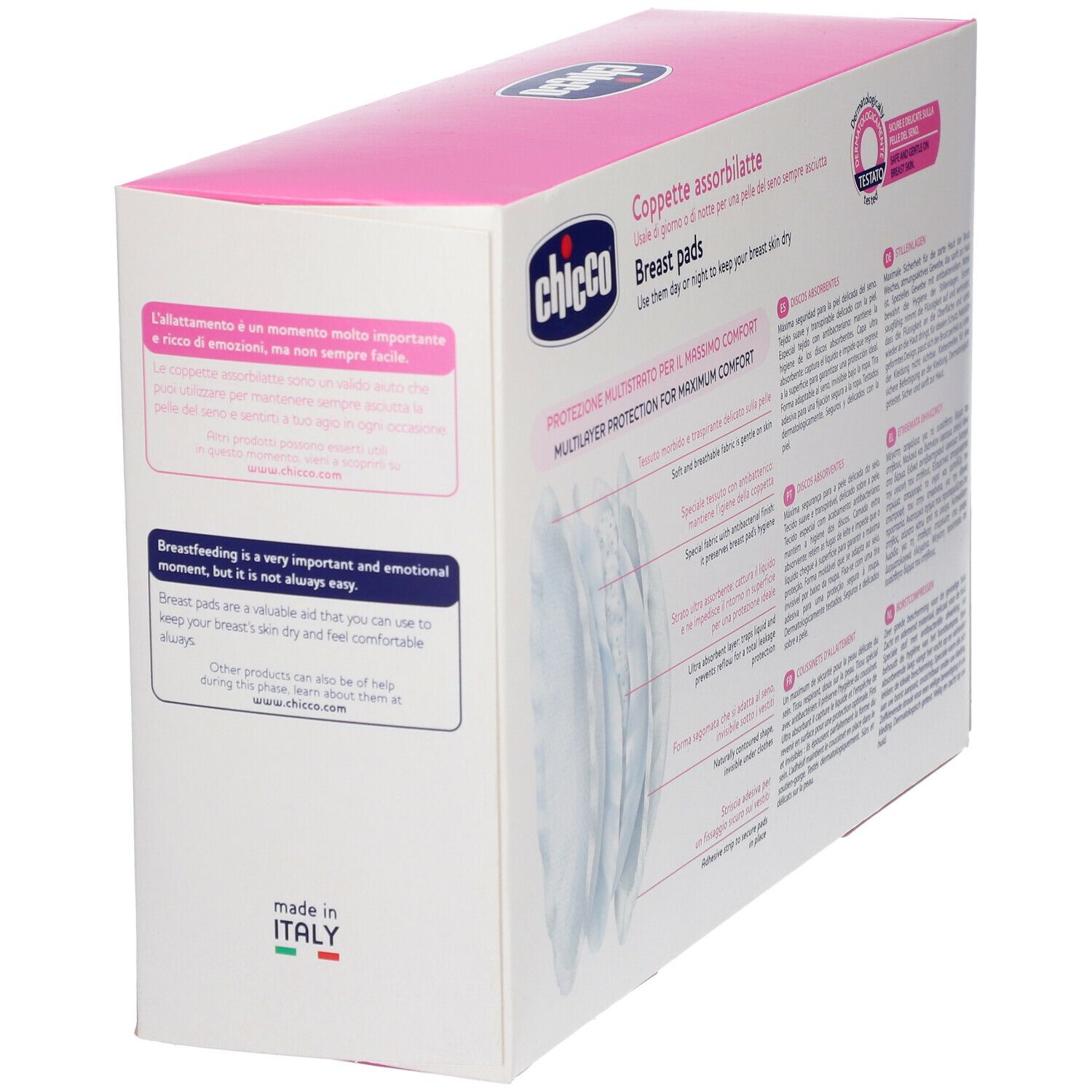 Chicco® Coussins absorbants antibactériens pour la poitrine