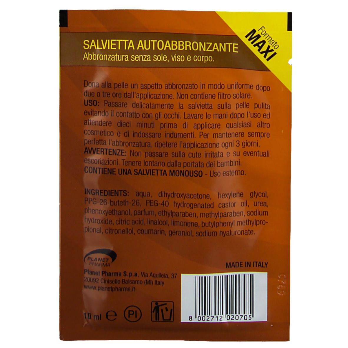 Hydra Bronze Lingettes auto-bronzantes