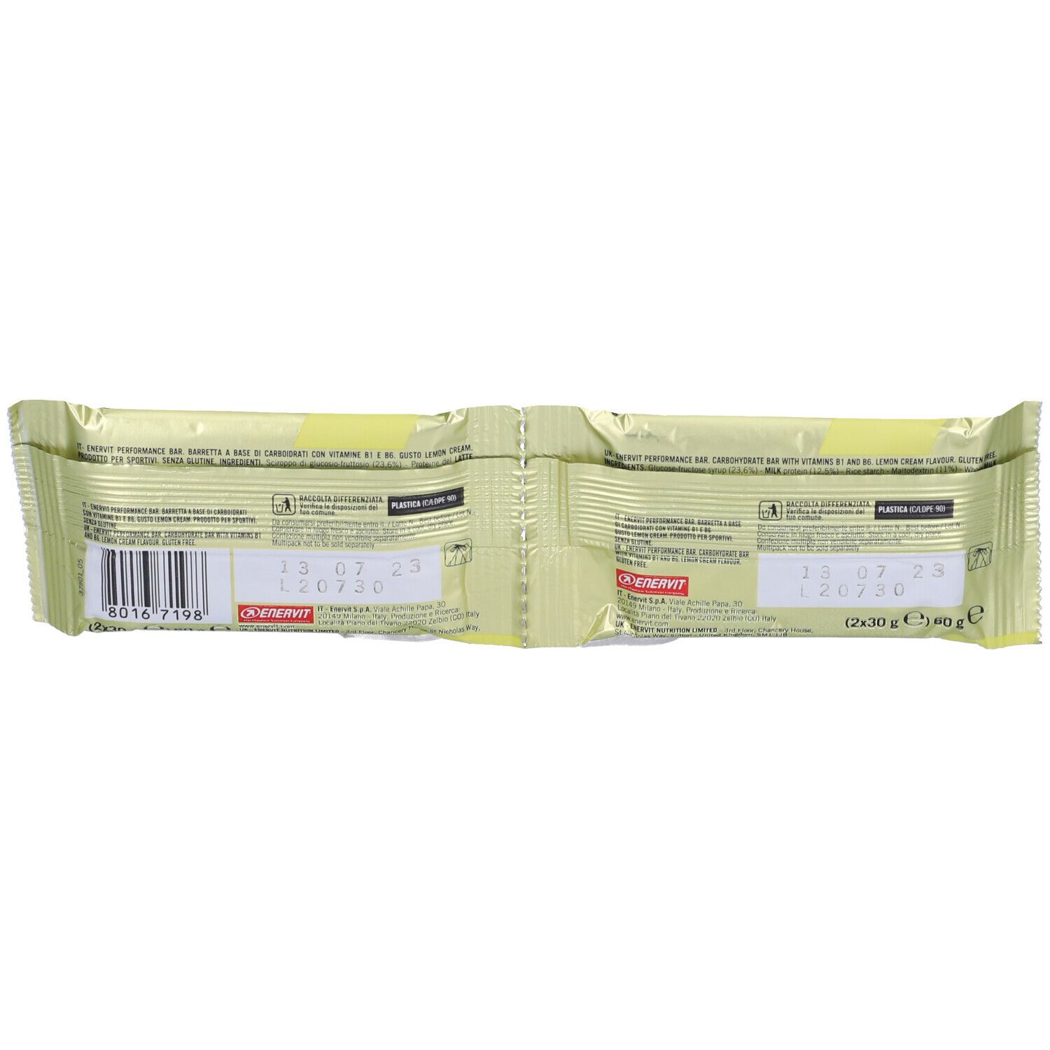ENERVIT® Sport Performance Bar double Lemon - 10% sparen mit Code: ENERVIT10