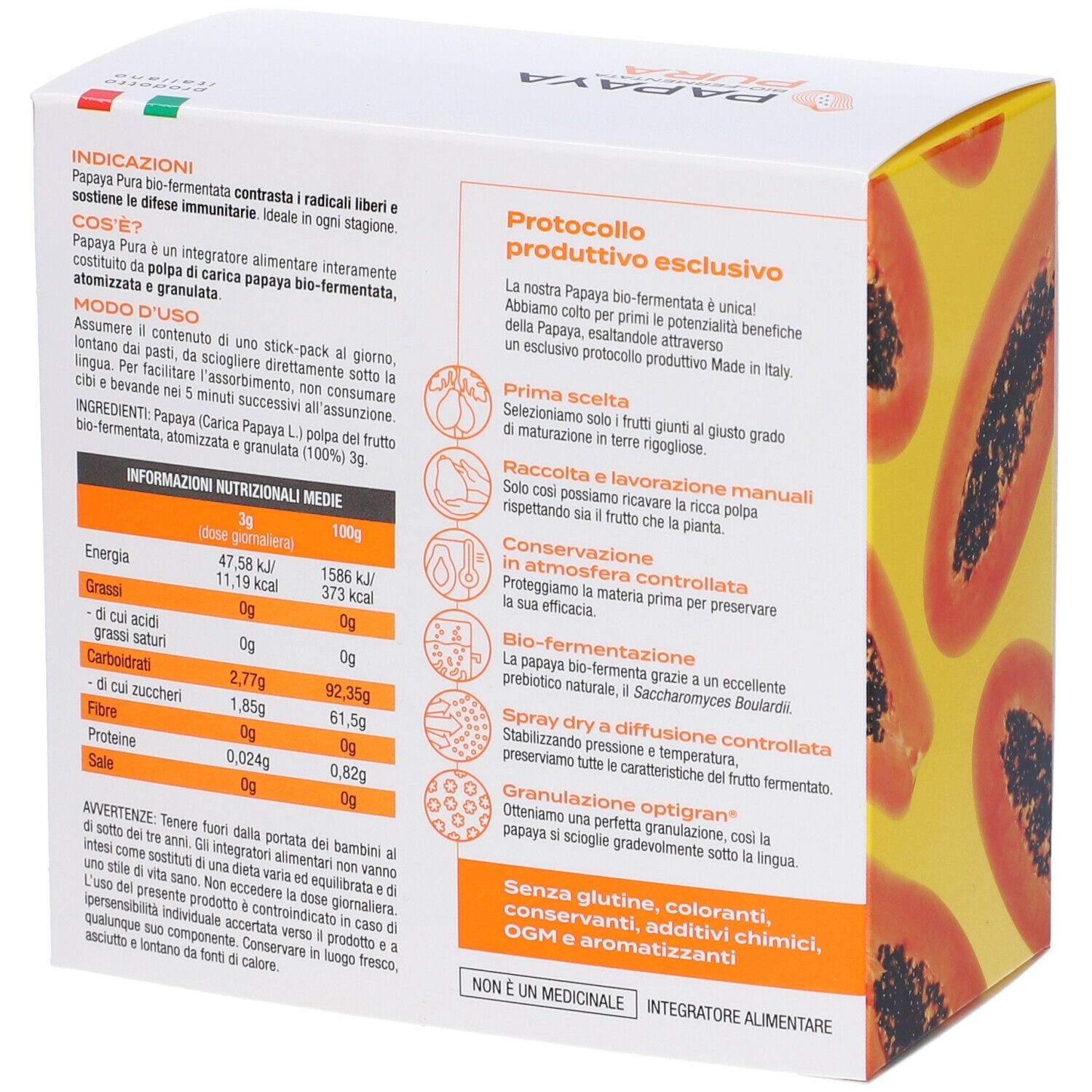 PAPAYA PURA Bustine