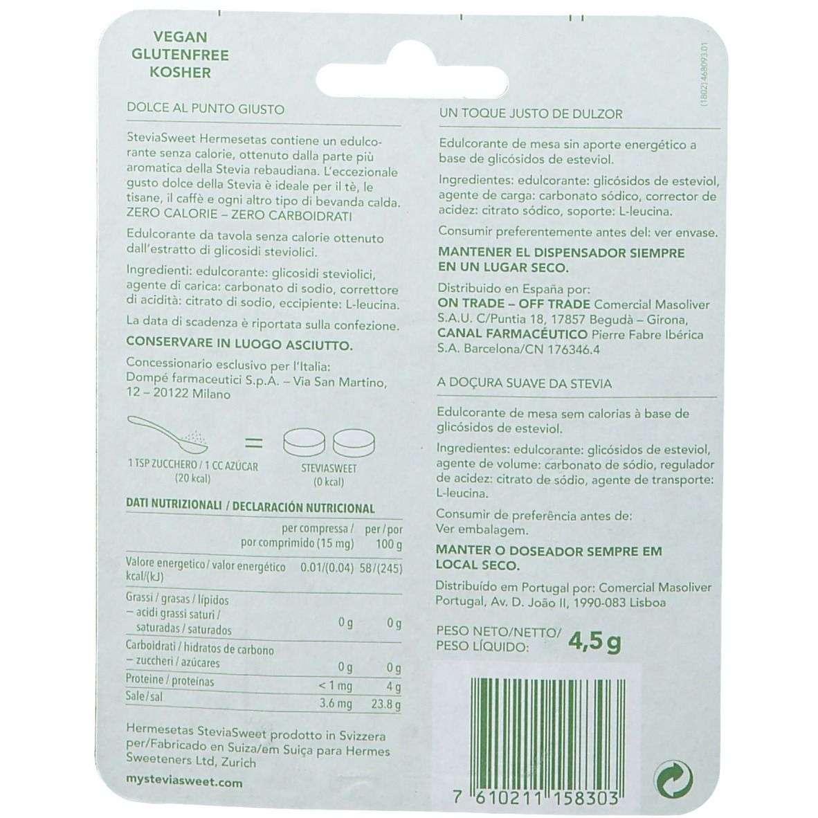 Hermesetas® Stevia 300 Tabletten
