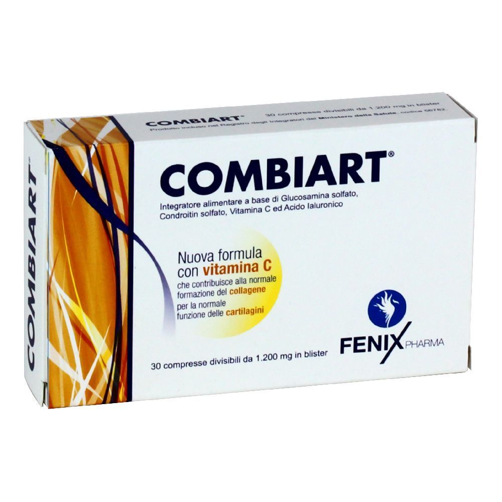 Boîte de comprimés COMBIART. Emballage blanc avec design bleu et doré. Contient 30 comprimés.