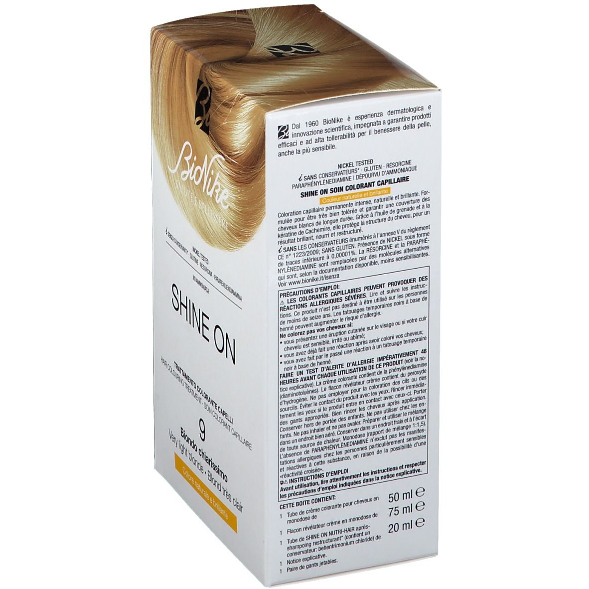 BioNike Coloration blonde claire 9