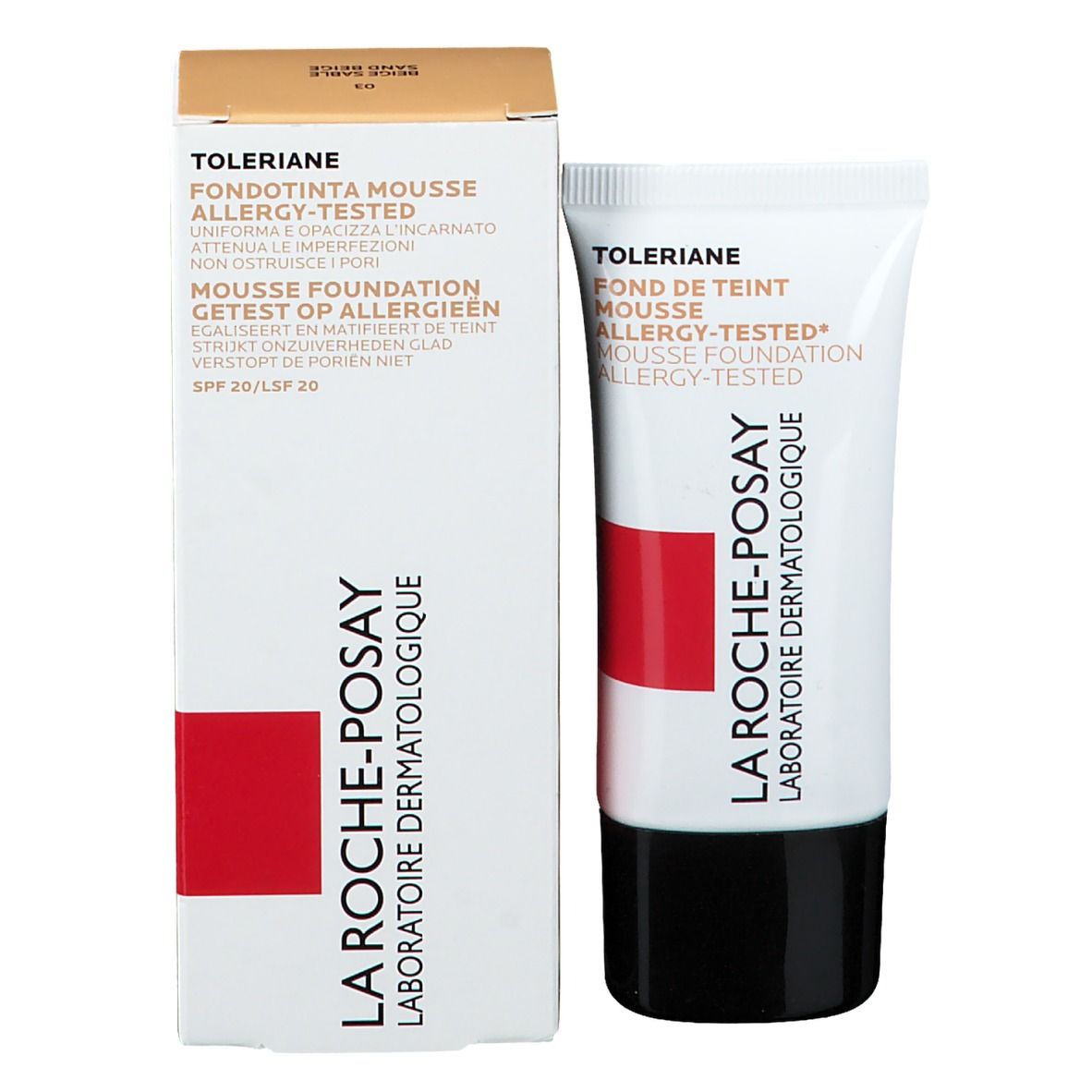 LA ROCHE POSAY TOLÉRIANE Fond de teint mousse matifiante n° 03