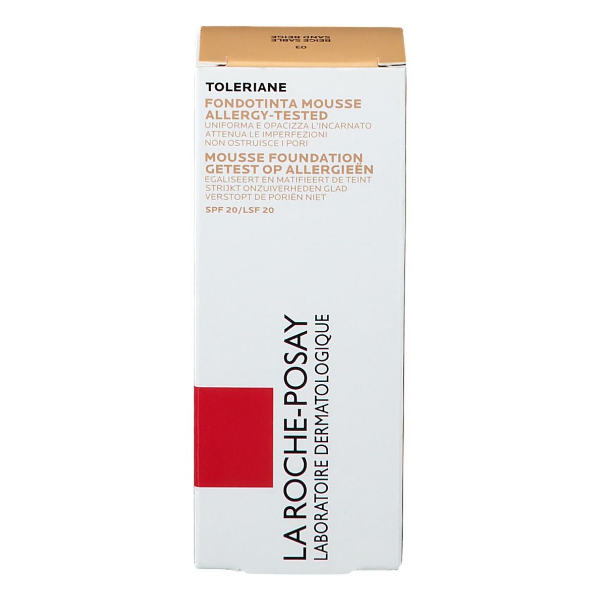 LA ROCHE POSAY TOLÉRIANE Fond de teint mousse matifiante n° 03