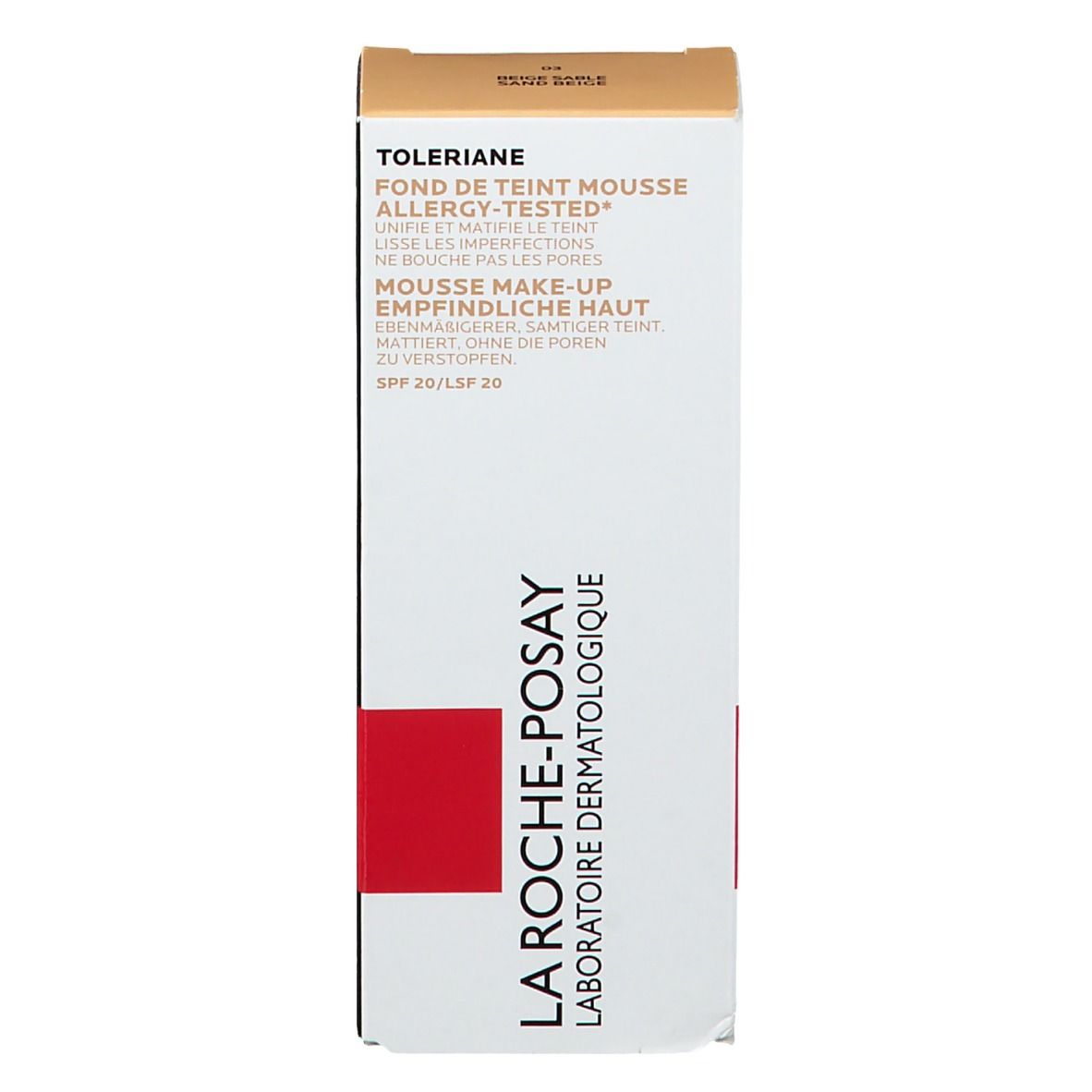 LA ROCHE POSAY TOLÉRIANE Fond de teint mousse matifiante n° 03