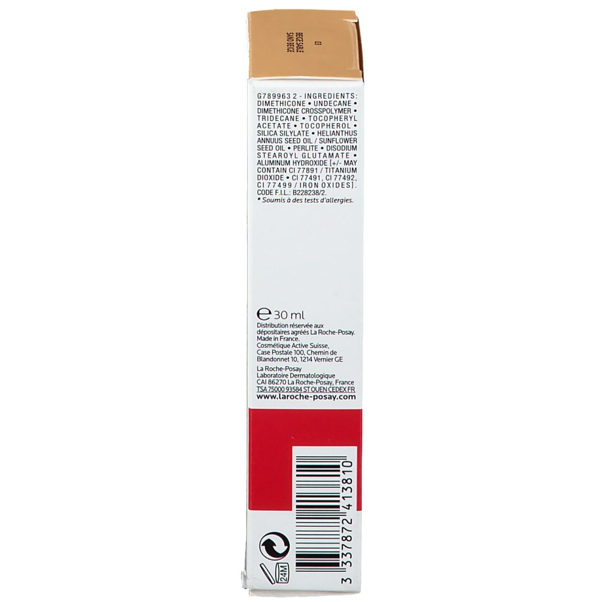 LA ROCHE POSAY TOLÉRIANE Fond de teint mousse matifiante n° 03