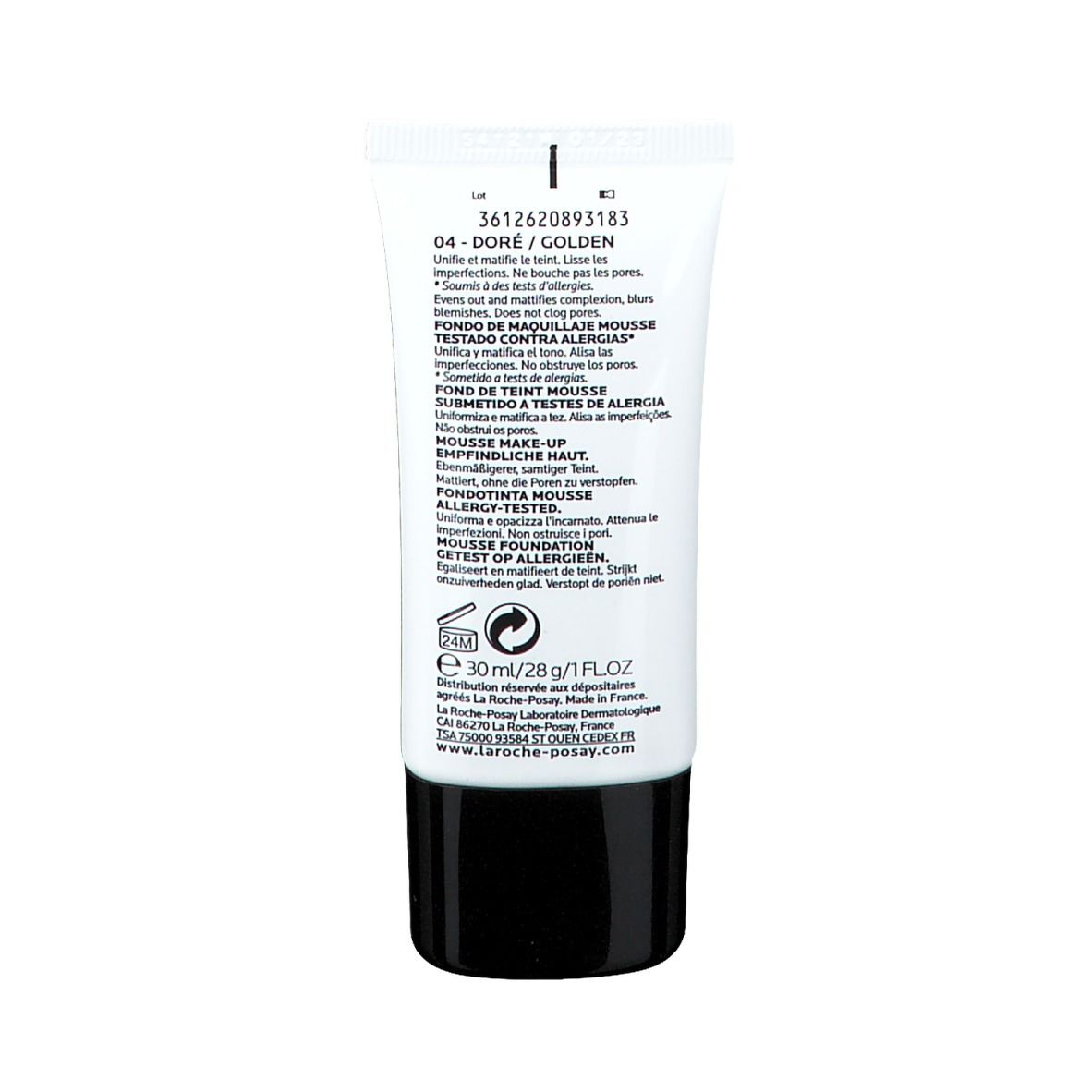 LA ROCHE POSAY TOLÉRIANE Fond de teint mousse matifiante n° 04