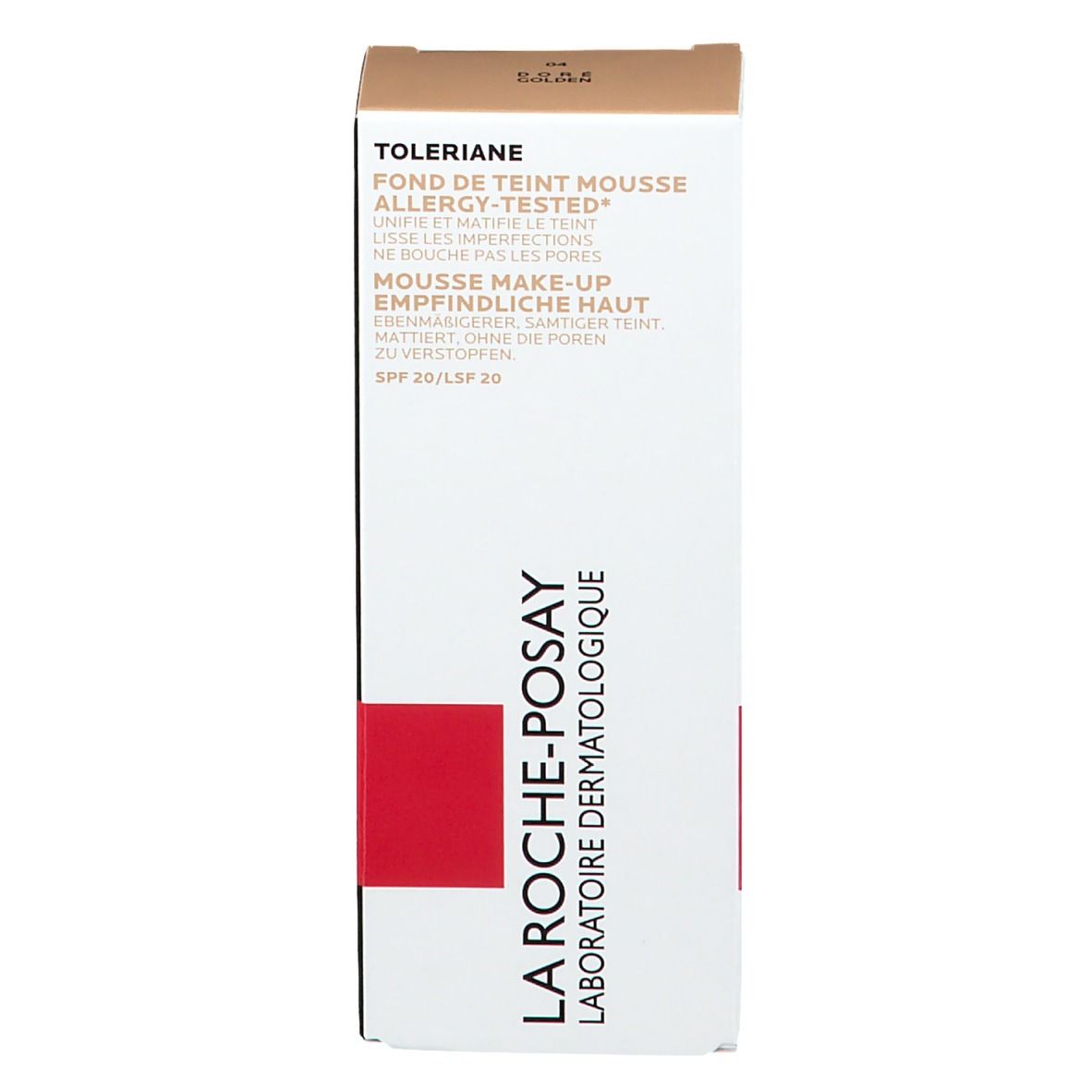 LA ROCHE POSAY TOLÉRIANE Fond de teint mousse matifiante n° 04
