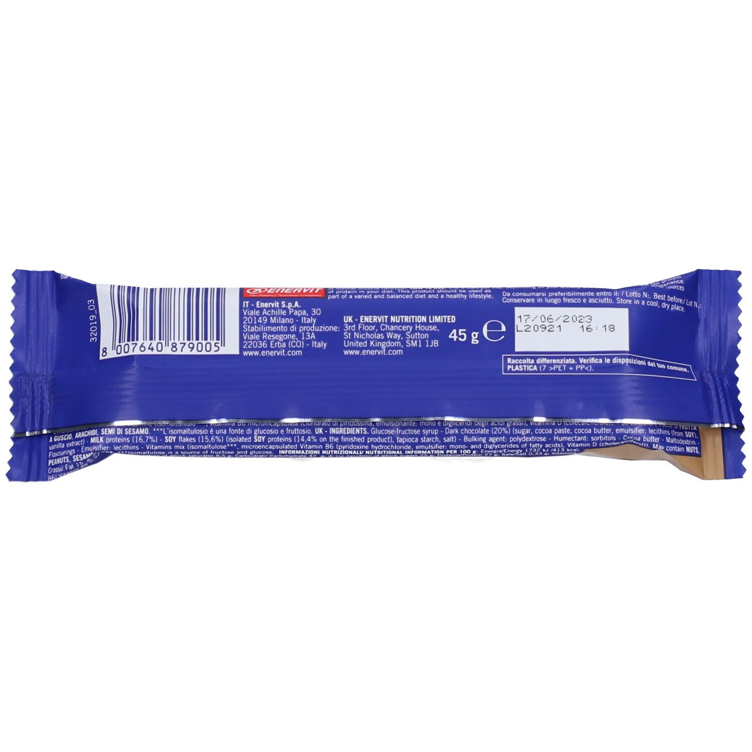 ENERVIT PS PROTEIN C CR 1BARR