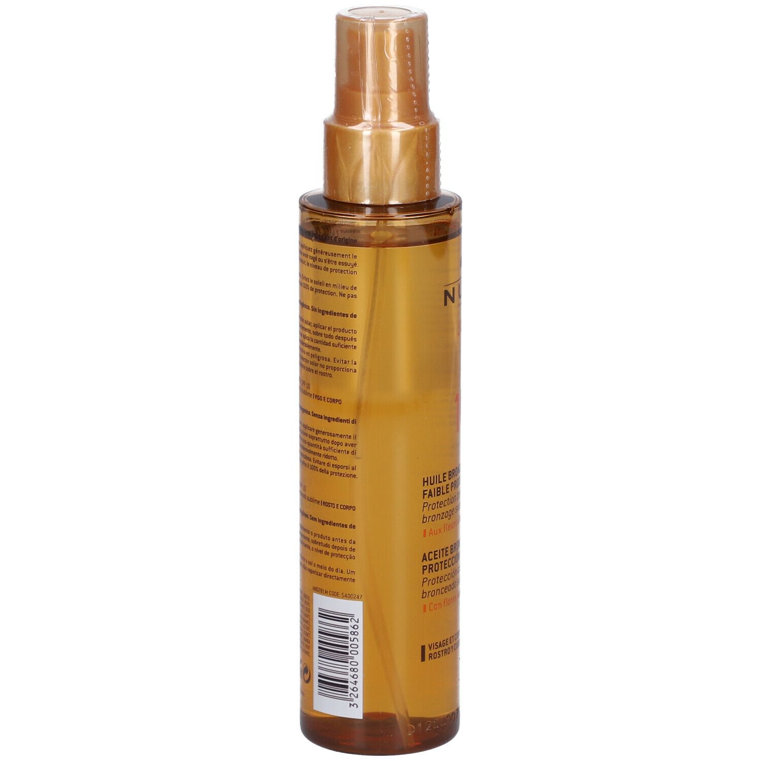 Nuxe Sun Gesichts- und Körperbräunungsöl SPF10