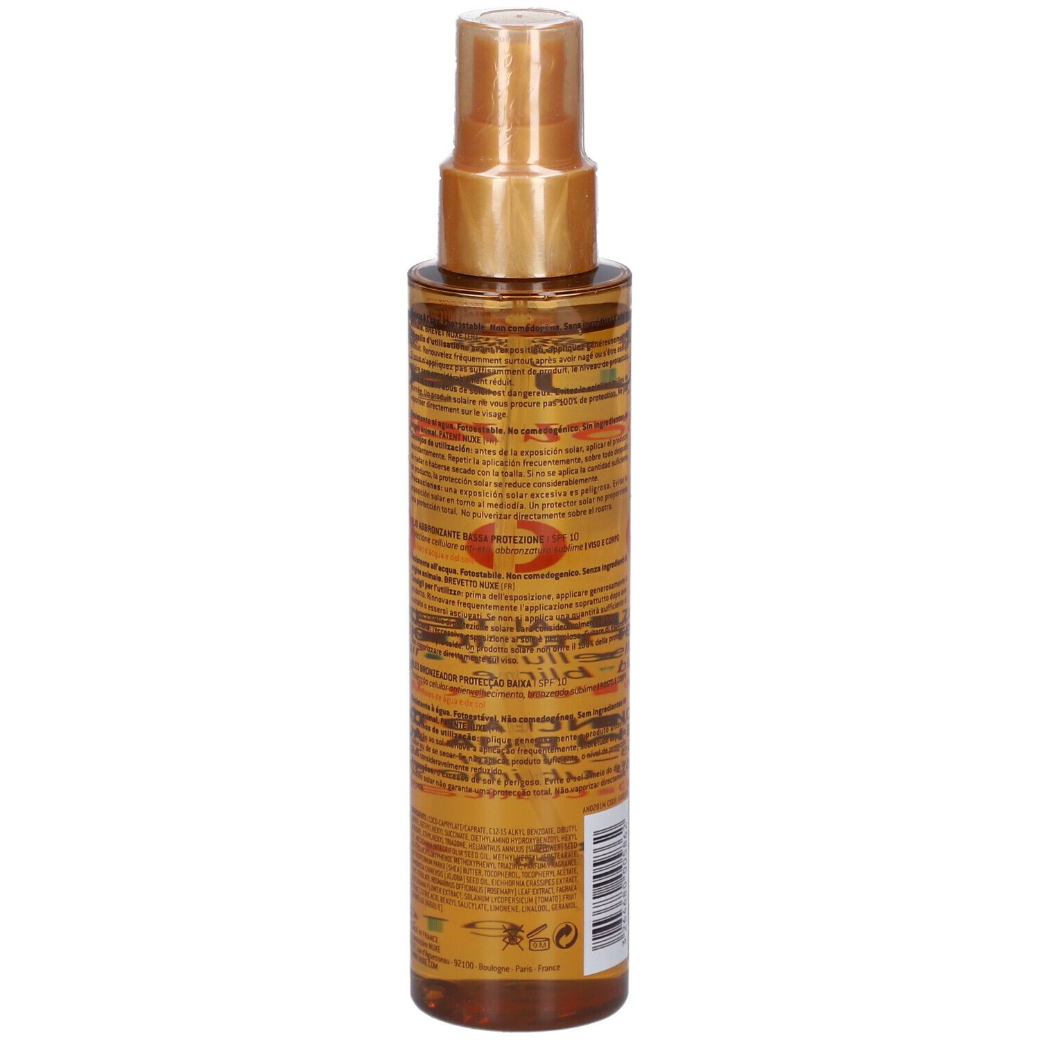 Nuxe Sun Gesichts- und Körperbräunungsöl SPF10