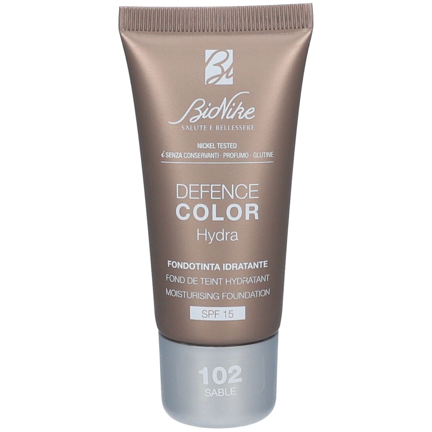BioNike Defence Color Hydra feuchtigsspendende Foundation 102 Sand