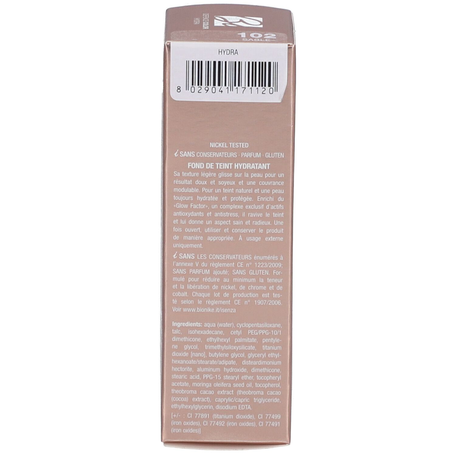BioNike Defence Color Hydra feuchtigsspendende Foundation 102 Sand
