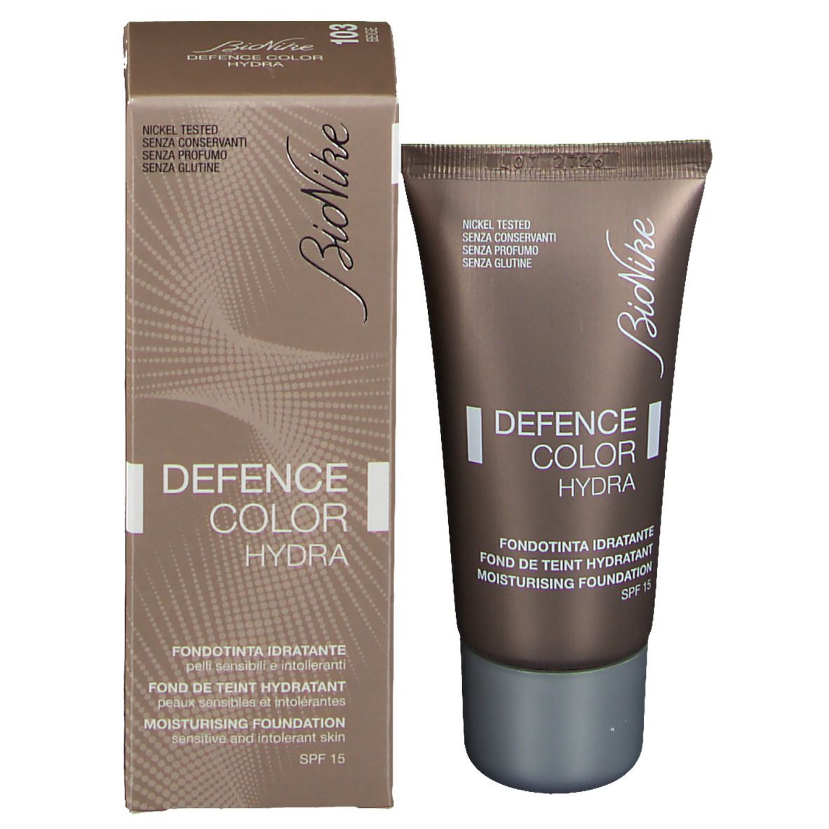 BioNike DEFENCE COLOR Hydra feuchtigkeitsspendende Foundation 103