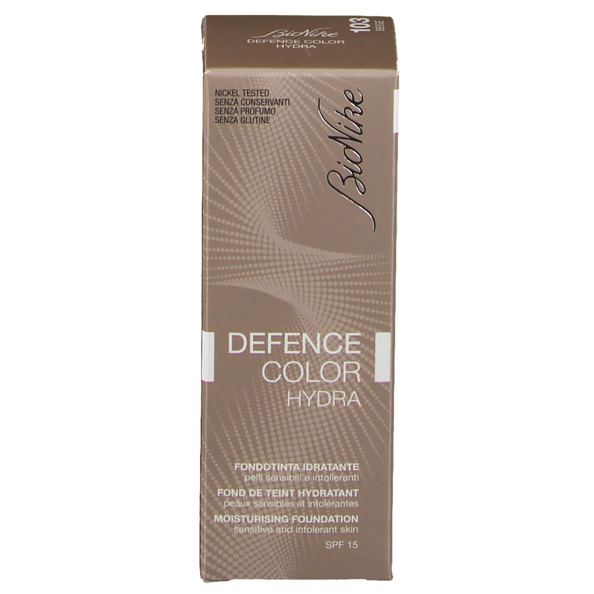 BioNike DEFENCE COLOR Hydra feuchtigkeitsspendende Foundation 103