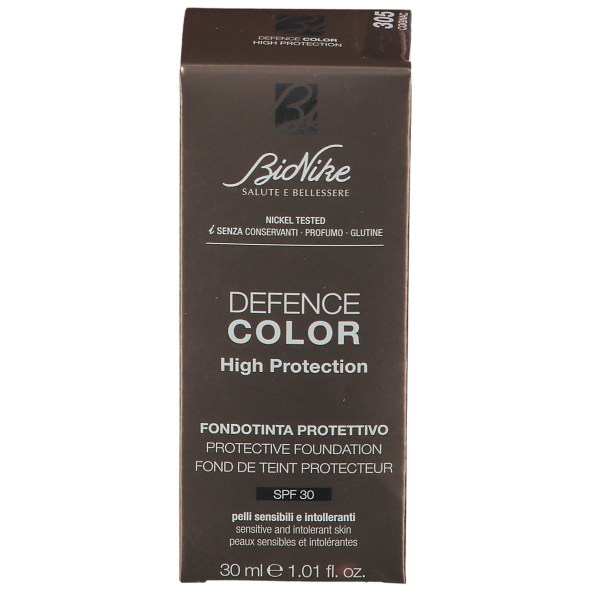 BioNike DEFENCE COLOR High Protection 305 Cognac SPF 30