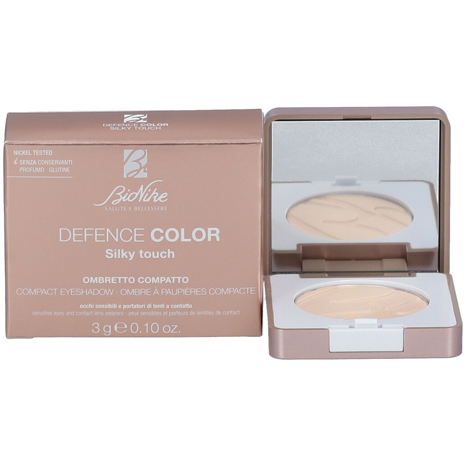 BioNike DEFENCE COLOR Silky Touch Ombre à paupières compacte 408 Champagne