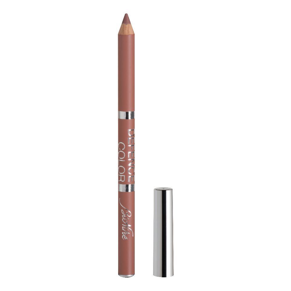 Crayon contour des lèvres, couleur noisette, avec capuchon. Marque BioNike, inscription DEFENCE COLOR.