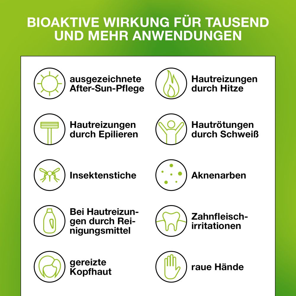 Tube mit erfrischendem Aloe Vera Gel, 2-fach konzentriert. ZUCCARI Marke.